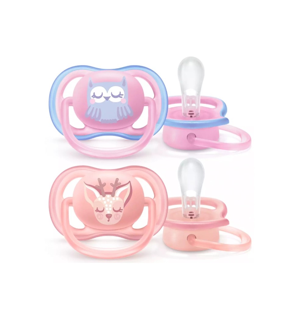 *Пустушка Avent 085/59 Ultra Air з декором 0-6 міс 2шт