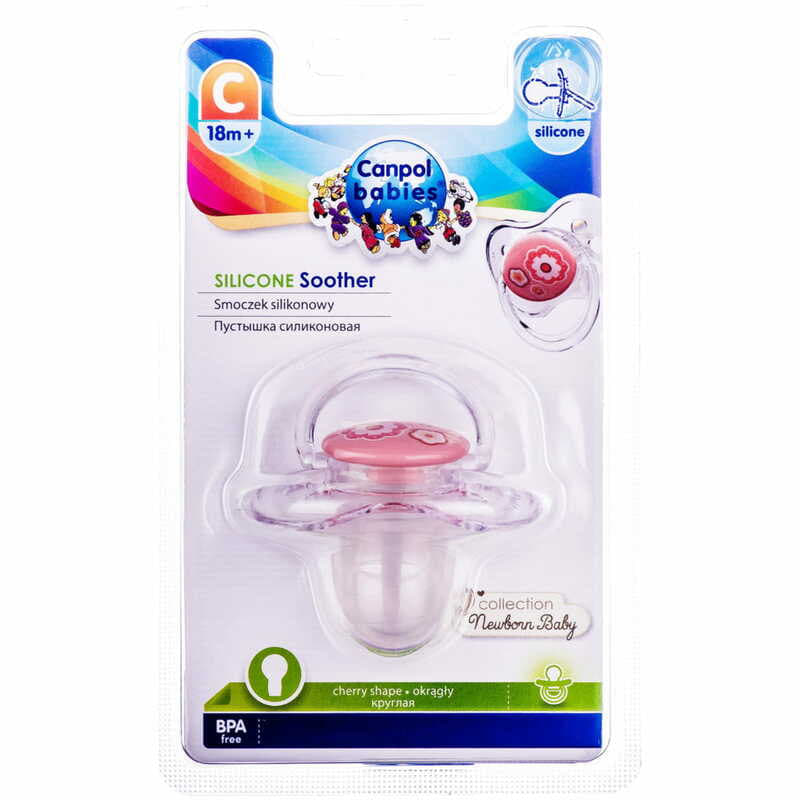 *Пустышка Canpol  Newborn baby 22/564 силиконовая круглая 18+ мес