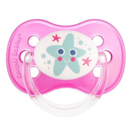 *Пустышка Canpol 22/410 силиконовая круглая Brokat 0-6 мес