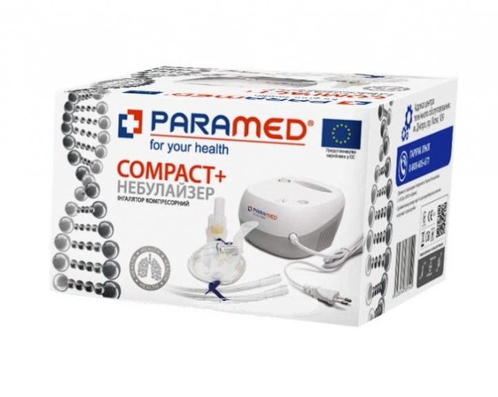 Ингалятор (Небулайзер) Paramed Compact+ компрессорный