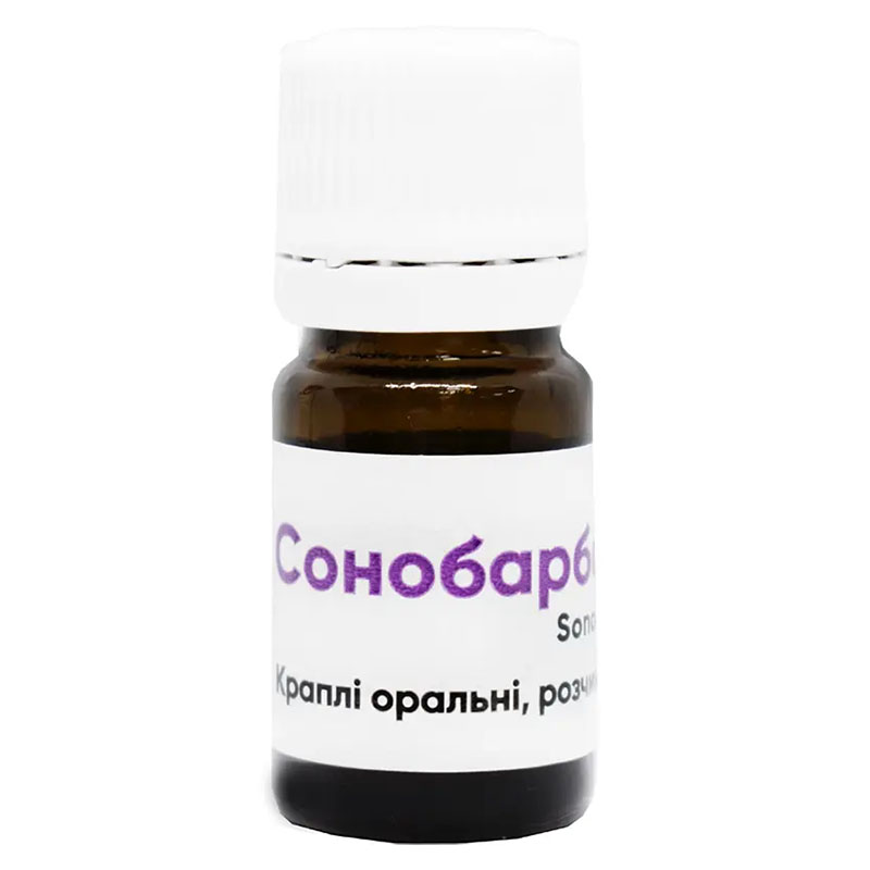 Сонобарбував краплі по 5 мл у флаконі 1 шт.