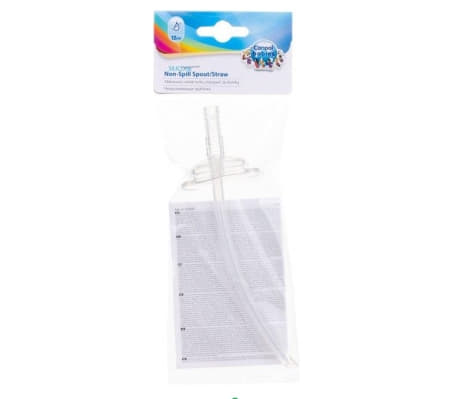 *Силиконовая непроливающая трубочка Canpol