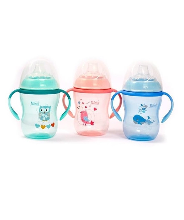 Поїльник-непроливайка Lindo Premium із силіконовим носиком 260 мл