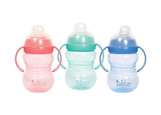 Поїльник-непроливайка Lindo з ручками та силіконовим носиком від 6 міс. 270 мл