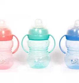 Поїльник-непроливайка Lindo з ручками та силіконовим носиком від 6 міс. 270 мл