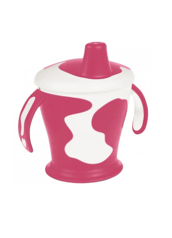 Кружка-непроливайка Canpol 31/404_pin Корівка рожева