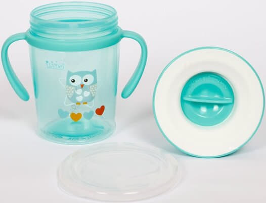 *Стакан-непроливайка Lindo с ручками 270мл