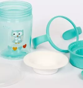 Стакан-непроливайка Lindo з ручками 270мл