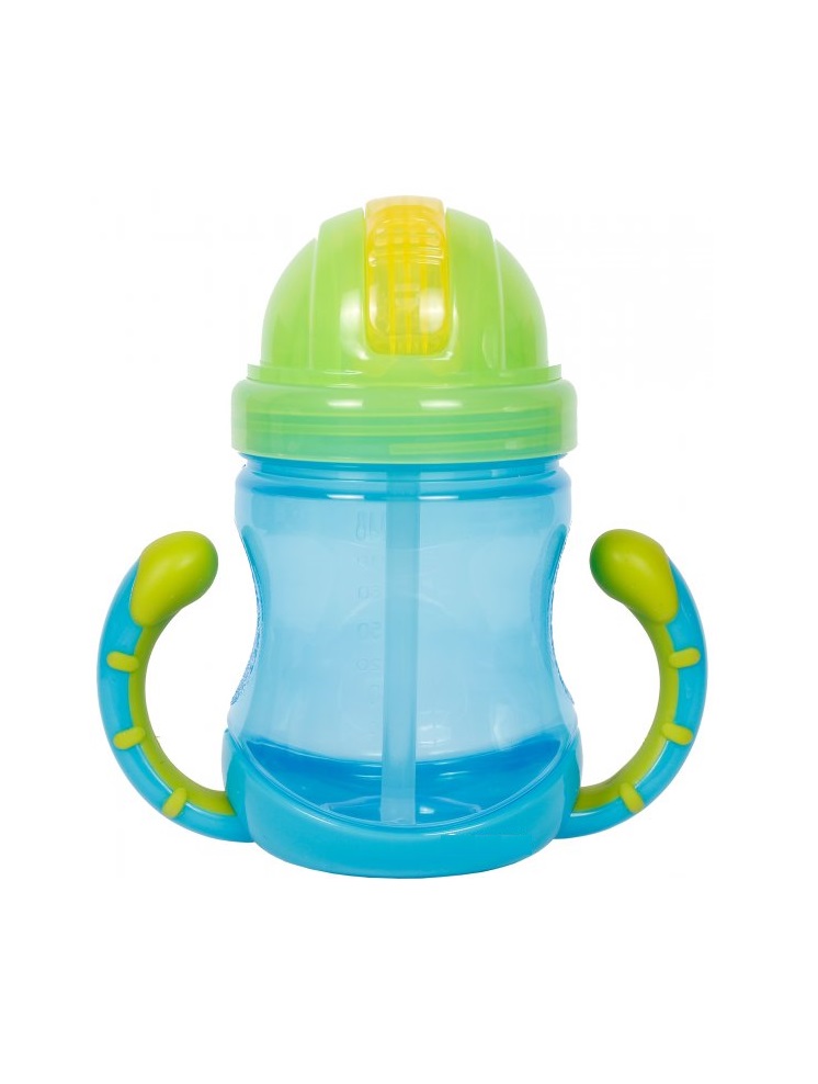 Поїльник-непроливайка Lindo з силіконовою соломинкою 270мл