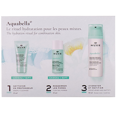 *Набір NUXE Аквабелла (Эмульсия50мл+Очищ.гель15мл+Лосьон35мл)