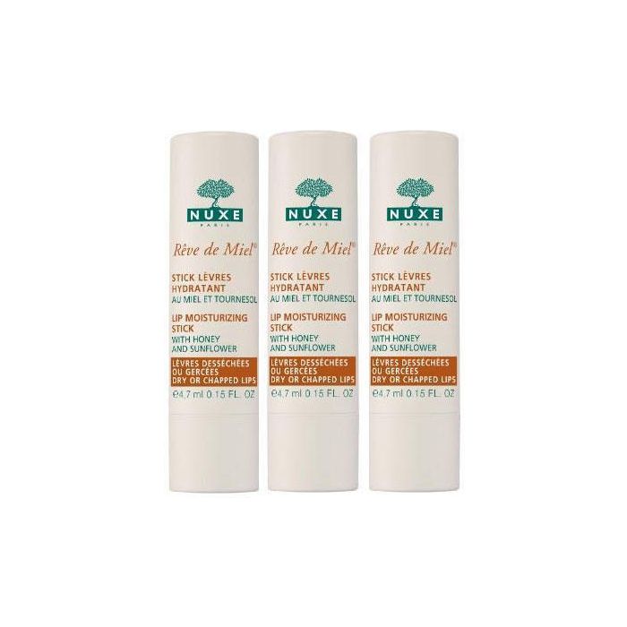 *Набір NUXE Тріо Медова мрія Стік для губ зволожуючий 3*4 г
