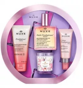 *Набір NUXE Чудовий Флораль (суха олія100мл+гель д/душу100мл+бюст-гель30мл+свічка70г)