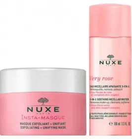 *Набір NUXE Інста-маска, що відлущує 50мл+ Міцелярна вода Вері роуз 3-в-1 100мл