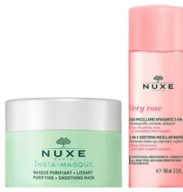 *Набір NUXE Інста-маска, що очищує 50мл+ Міцелярна вода Вері роуз 3-в-1 100мл