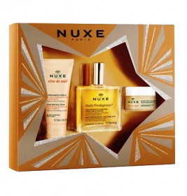 *Набір NUXE Чудова Суха олія30мл+Медова мрія б-м д/губ 15мл+Крем-фреш емульсія д/норм шкіри 30мл