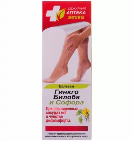 *Бальзам ЧА Еколла гінкго білоба та софора 50г