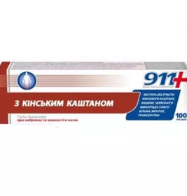 *Гель-бальзам 911 з кінським каштаном д/ніг 100мл