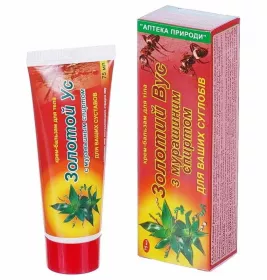 *Крем-бальзам Золотой Вус з мураш.спиртом д/тіла 75мл