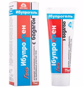 Гель для суглобів ібупрофен з бодягою Ібупрогель 75мл
