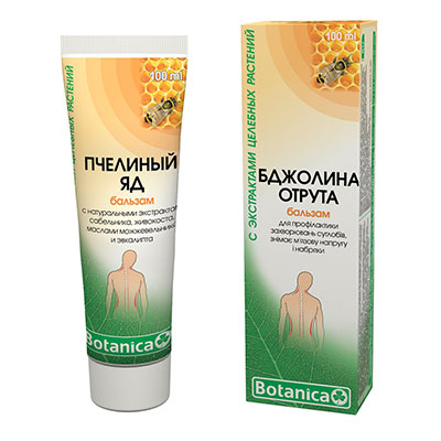Бальзам Бджолина отрута для суглобів 100 мл
