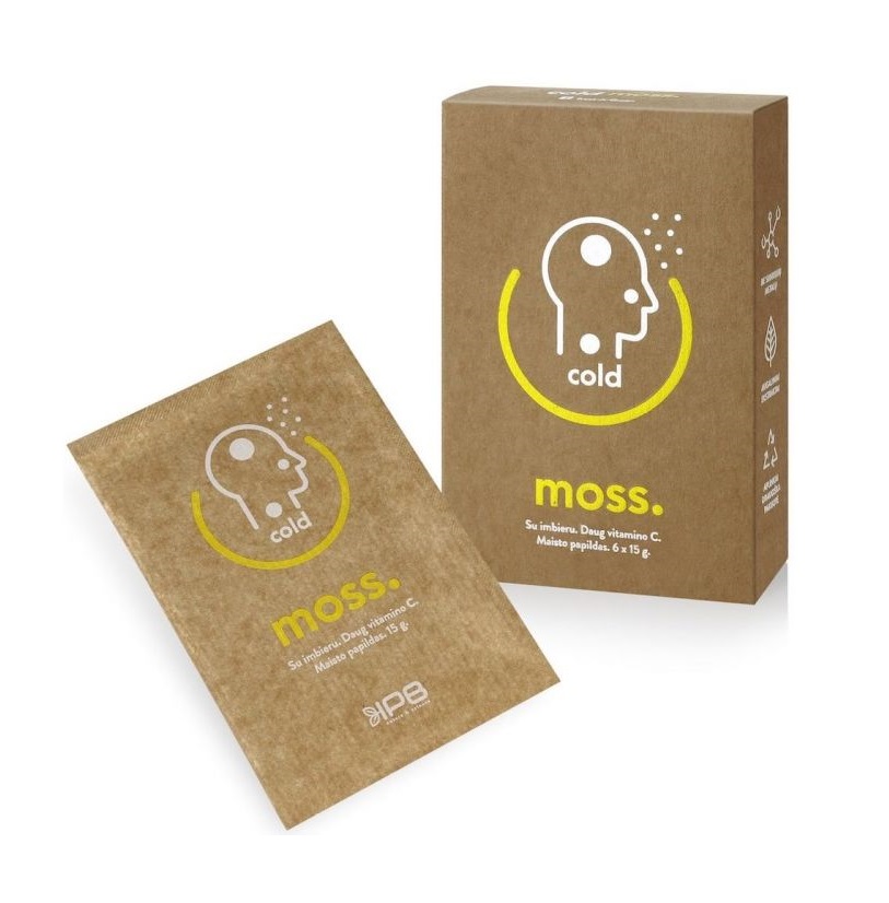 *КолдМосс гарячий напій від застуди з вітаміном С та імбиром ColdMoss саше №6