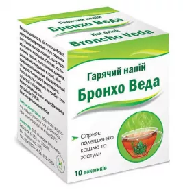*Бронхо Веда сироп трав'яний флак. 150мл+Бронхо Веда гар. напій №10