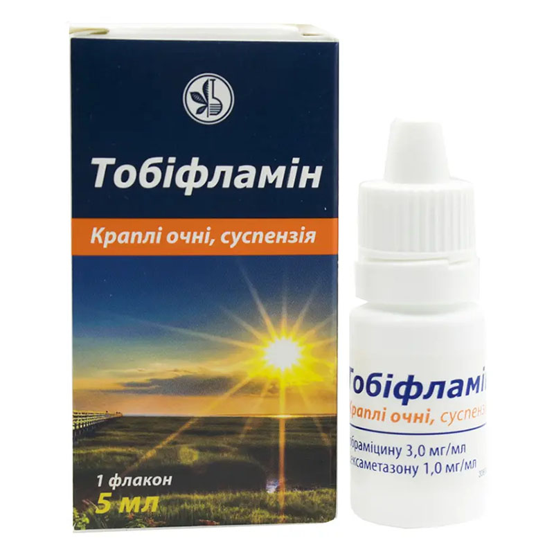 Тобіфламін суспензія краплі очні 5 мл у флаконе 1 шт.