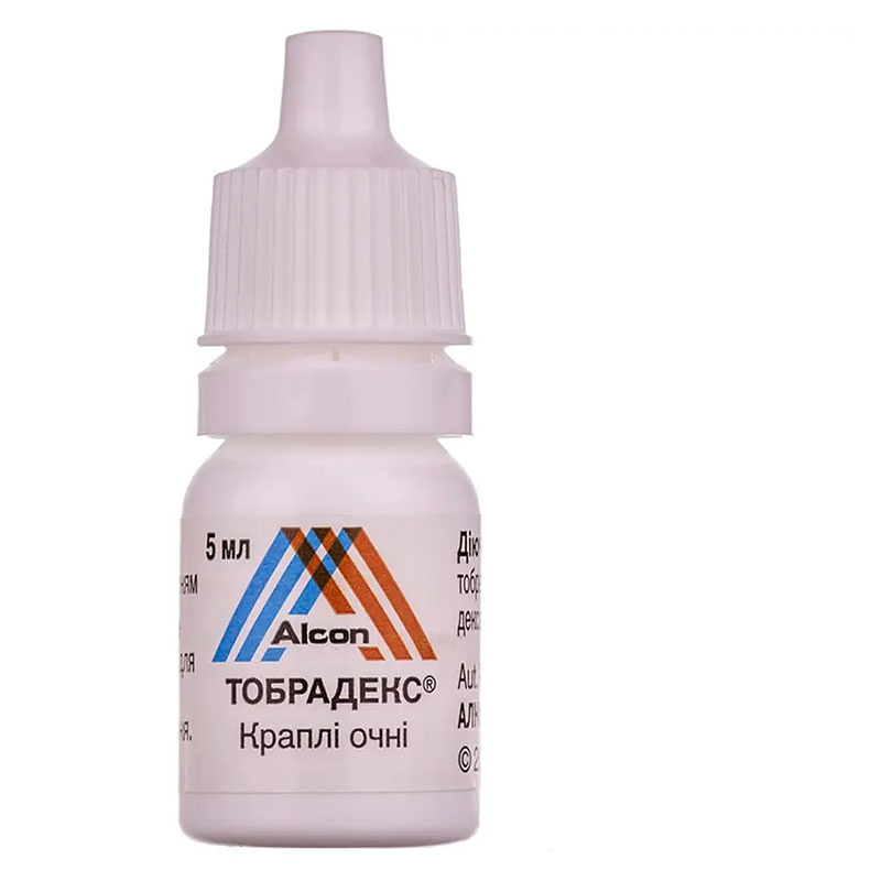 Тобрадекс капли глазные по 5 мл во флаконе 1 шт.