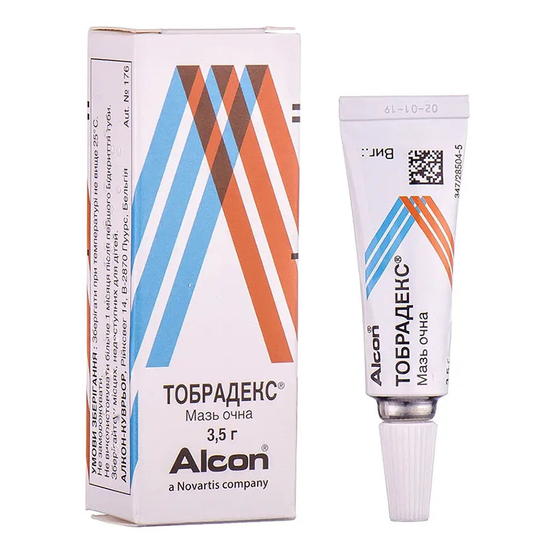 Тобрадекс мазь очна по 3.5 г у тубах 1 шт.