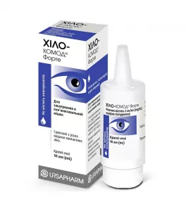 Хило-комод форте капли глазные 2 мг/мл по 10 мл во флаконе