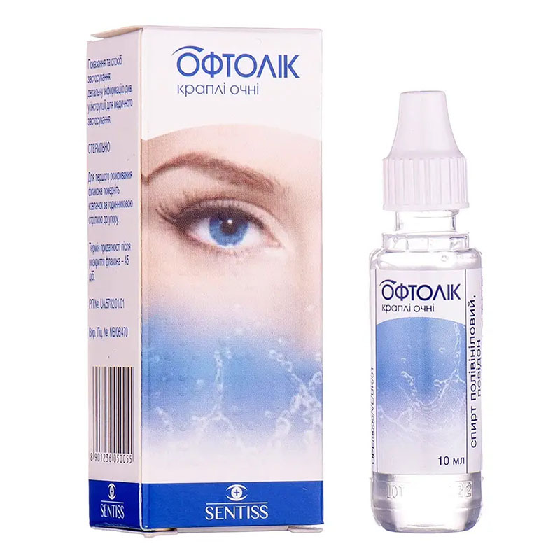 Офтолік краплі по 10 мл у флаконі 1 шт.