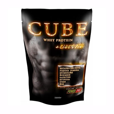 Протеїн Power Pro CUBE для рельєфної сушки + синефрин зі смаком лісових ягід 1 кг