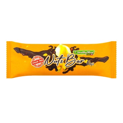 *Батончик Healthy Meal Nuts Bar с карамелью и жареными орехами 40 г