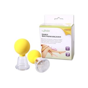 *Банки Укрмедика вакуумні масажні полікорбонатні діаметром–50мм №2