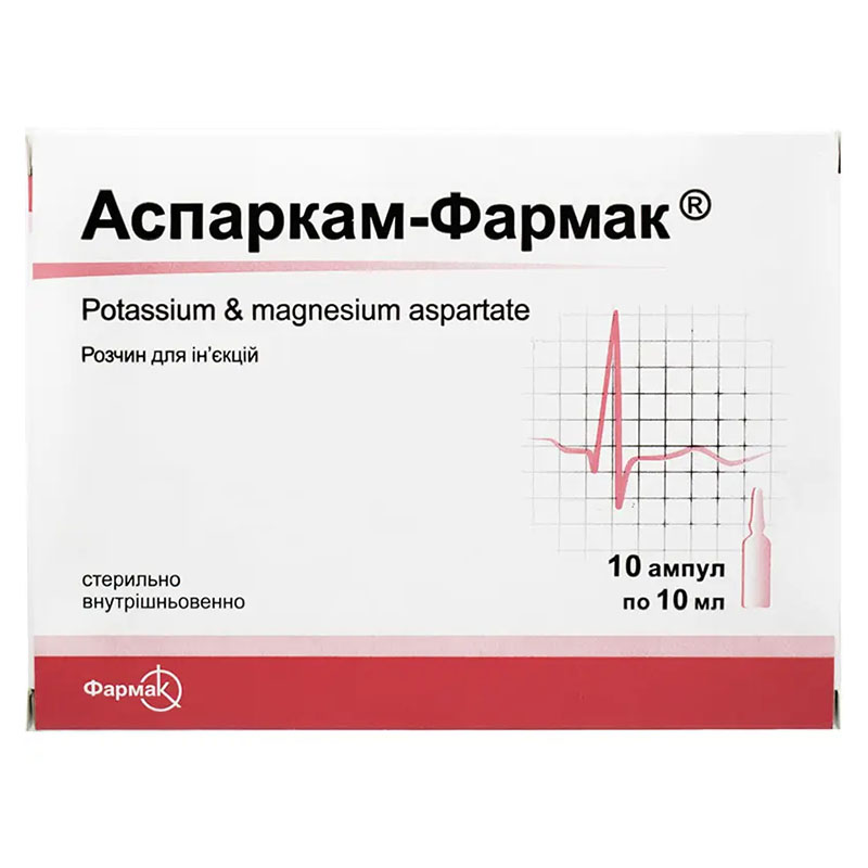 *Аспаркам р-р д/ин. 10мл амп. №10 Фармак