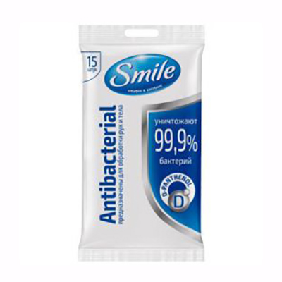 Серветки Smile Антисептик №15