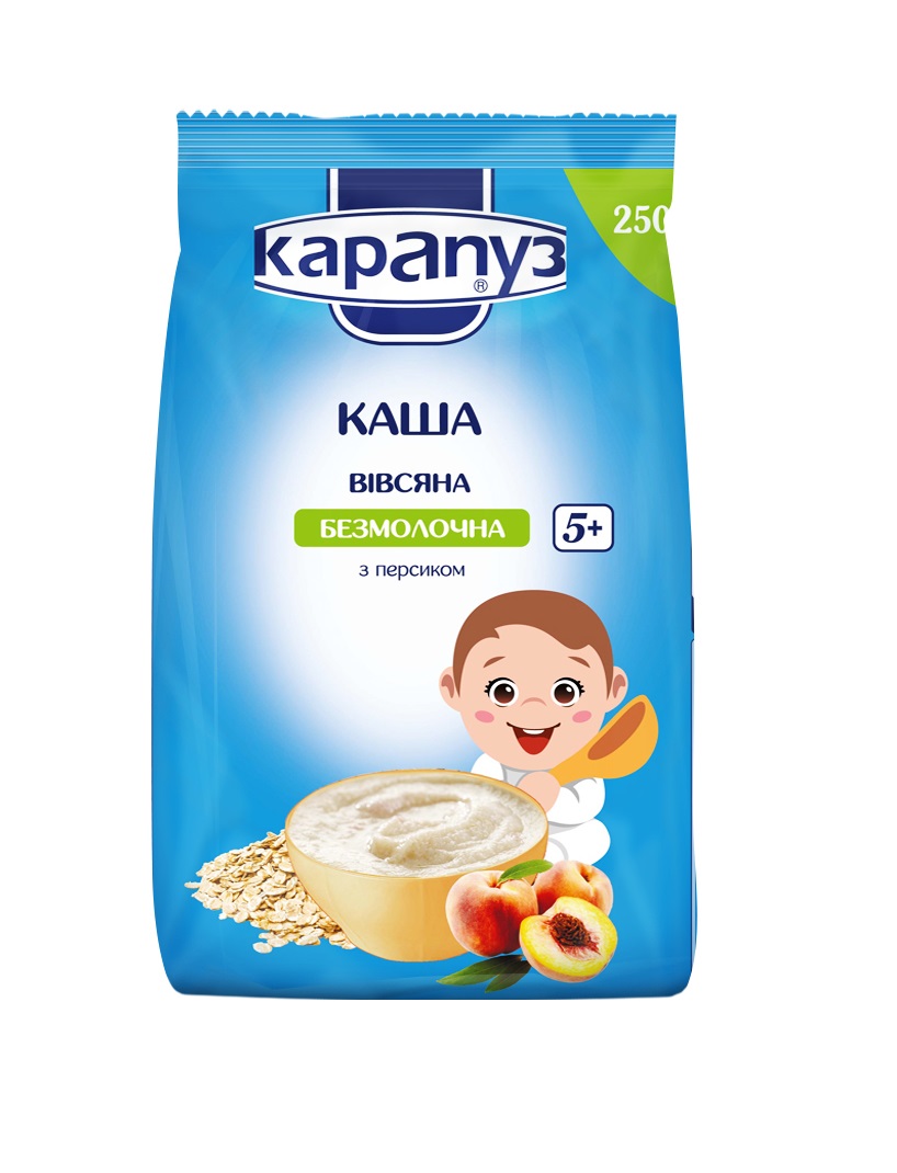 Каша Карапуз Вiвсяна з персиком 250г