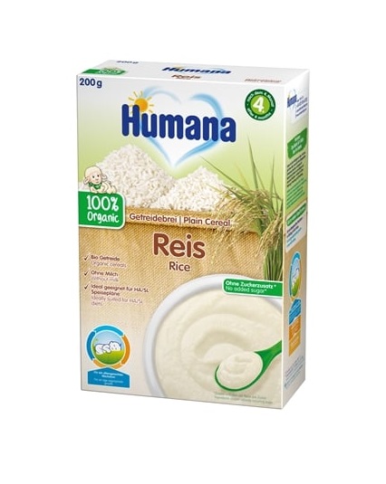 *Каша Humana безмолочна Рисова органік 200г (1124086)