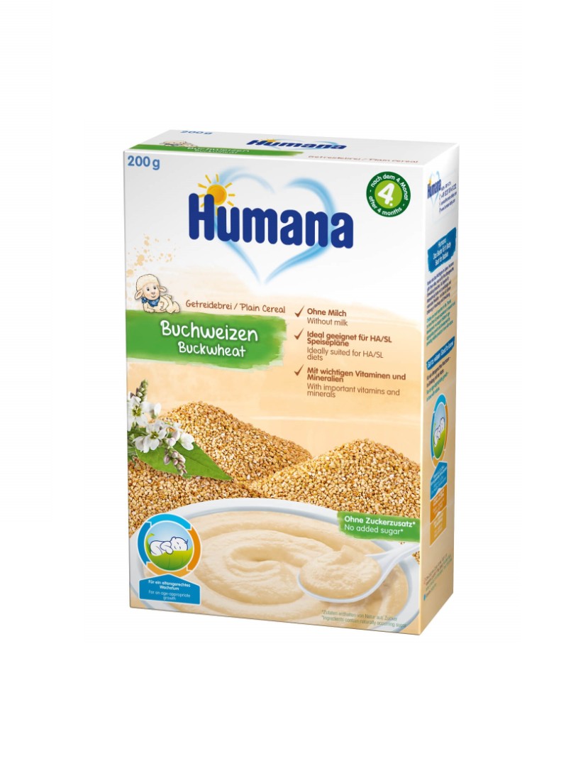 *Каша Humana безмолочна Гречана 200г (775641)