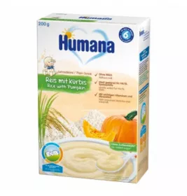 *Каша Humana безмолочна Рисова з гарбузом 200г (775689)
