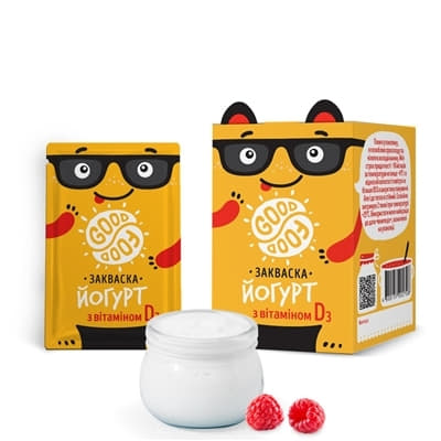 *Закваска бактеріальна ГудФуд Вітамін D 1г №1 5 в упаковці