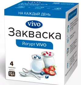 Закваска VIVO Йогурт №1 4 в упаковке