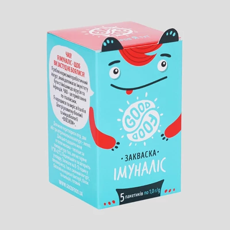*Закваска бактеріальна ГудФуд Имуналіс 1г №1 5 в упаковці