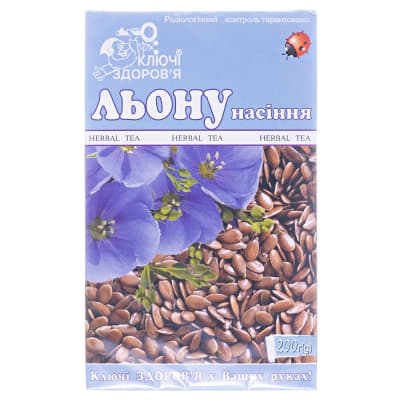 *Льону насіння 200 г Ключі Здоров'я