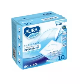 *Пеленки Аура детские одноразовые 60х60 см №10