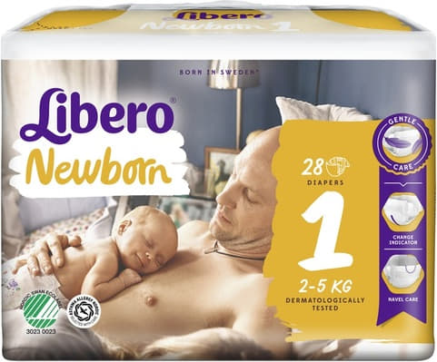 Підгузки Libero Newborn 1 2-5кг №28
