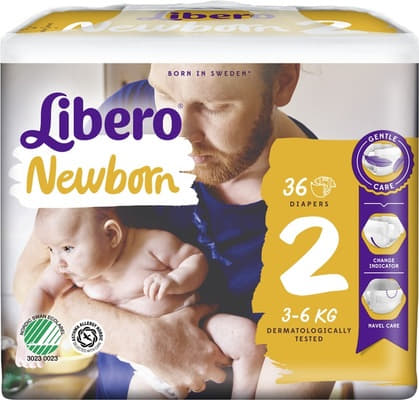 *Подгузники Libero Newborn 2 3-6кг №36