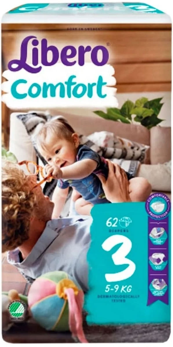 Підгузки Libero Comfort 3 4-9кг №62