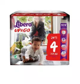 *Підгузки Libero Up&Go 4 7-11кг №24