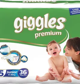 *Подгузники Giggles premium 5 Джуниор 11-25кг №36